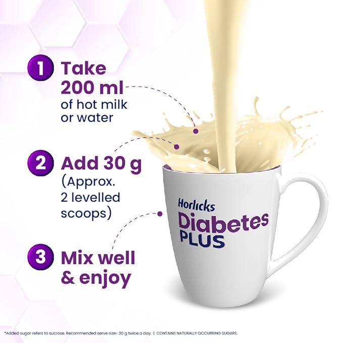 Horlicks Diabetes Plus, Vanilla, 400g | Helps Manage Blood Sugar | Starts working from Day 1