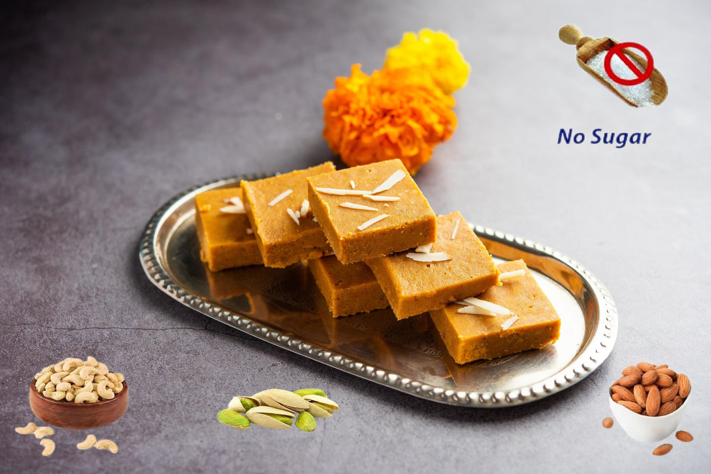 SUGAR FREE KHOYA BARFI (200g)