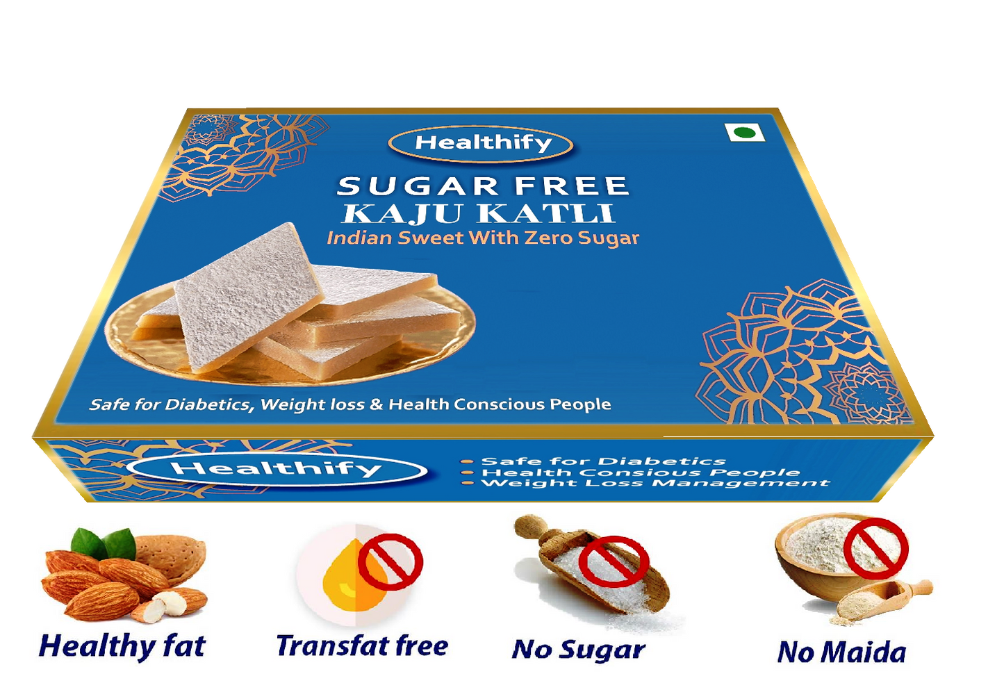 Sugar Free  Kaju Katli ( 200 g )