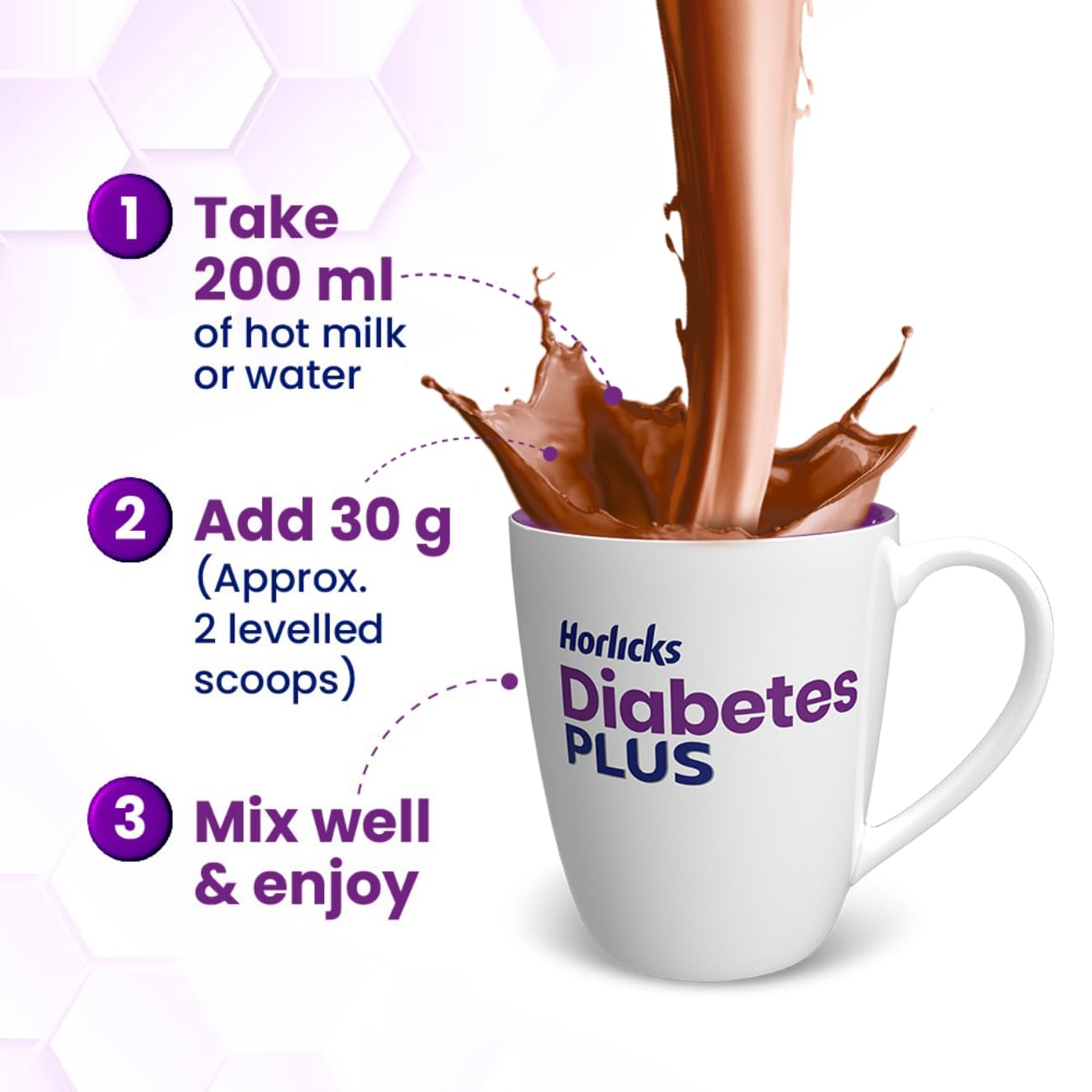 Horlicks Diabetes Plus,Chocolate|Helps Manage Blood Sugar From Day 1,Powder,1 Count,400 Grams