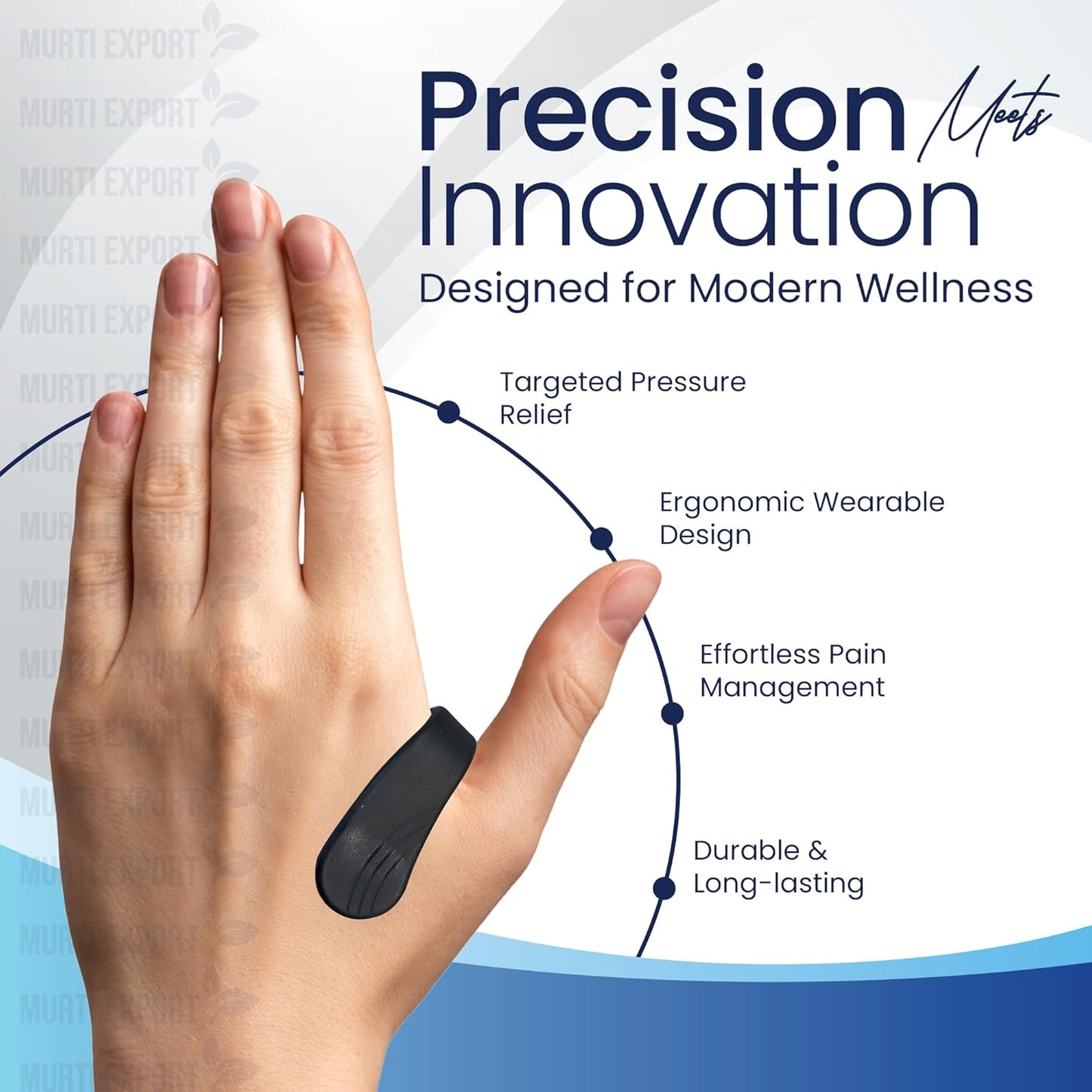 Murti Export Sugar Control LI4 Acupressure Point Clip(4 Piece) - Wearable Hand Massager for Headache,Migraine,Arthritis,and Tension Relief - Ideal for Diabetes Management|Light Weight,Multicolour