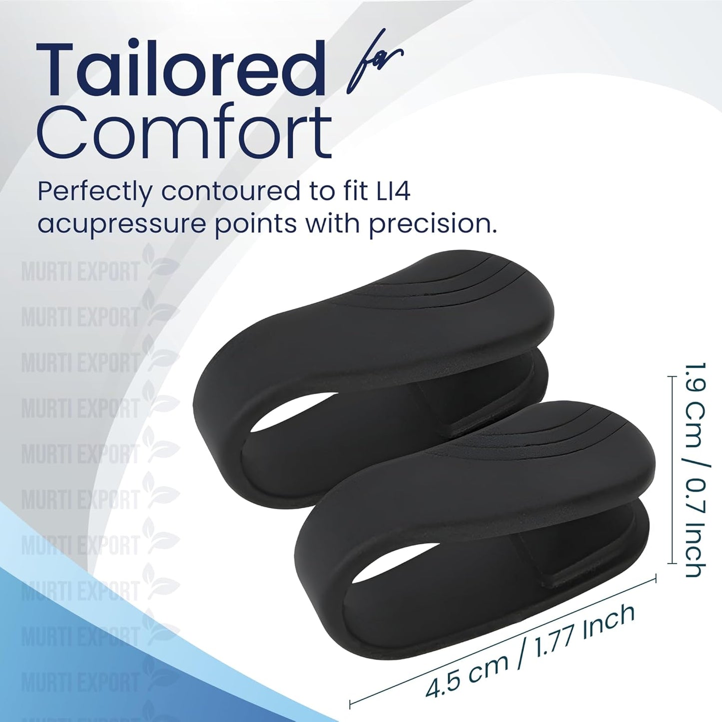 Murti Export Sugar Control LI4 Acupressure Point Clip(4 Piece) - Wearable Hand Massager for Headache,Migraine,Arthritis,and Tension Relief - Ideal for Diabetes Management|Light Weight,Multicolour