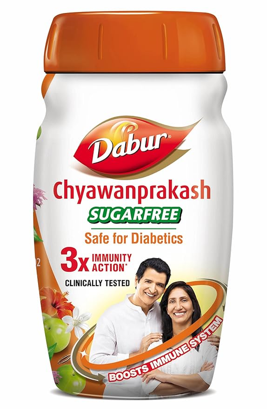 Dabur Chyawanprakash Sugarfree powder  Clincally Tested Safe for Diabetics Boosts Immunity helps Build Strength and Stamina - 900gm